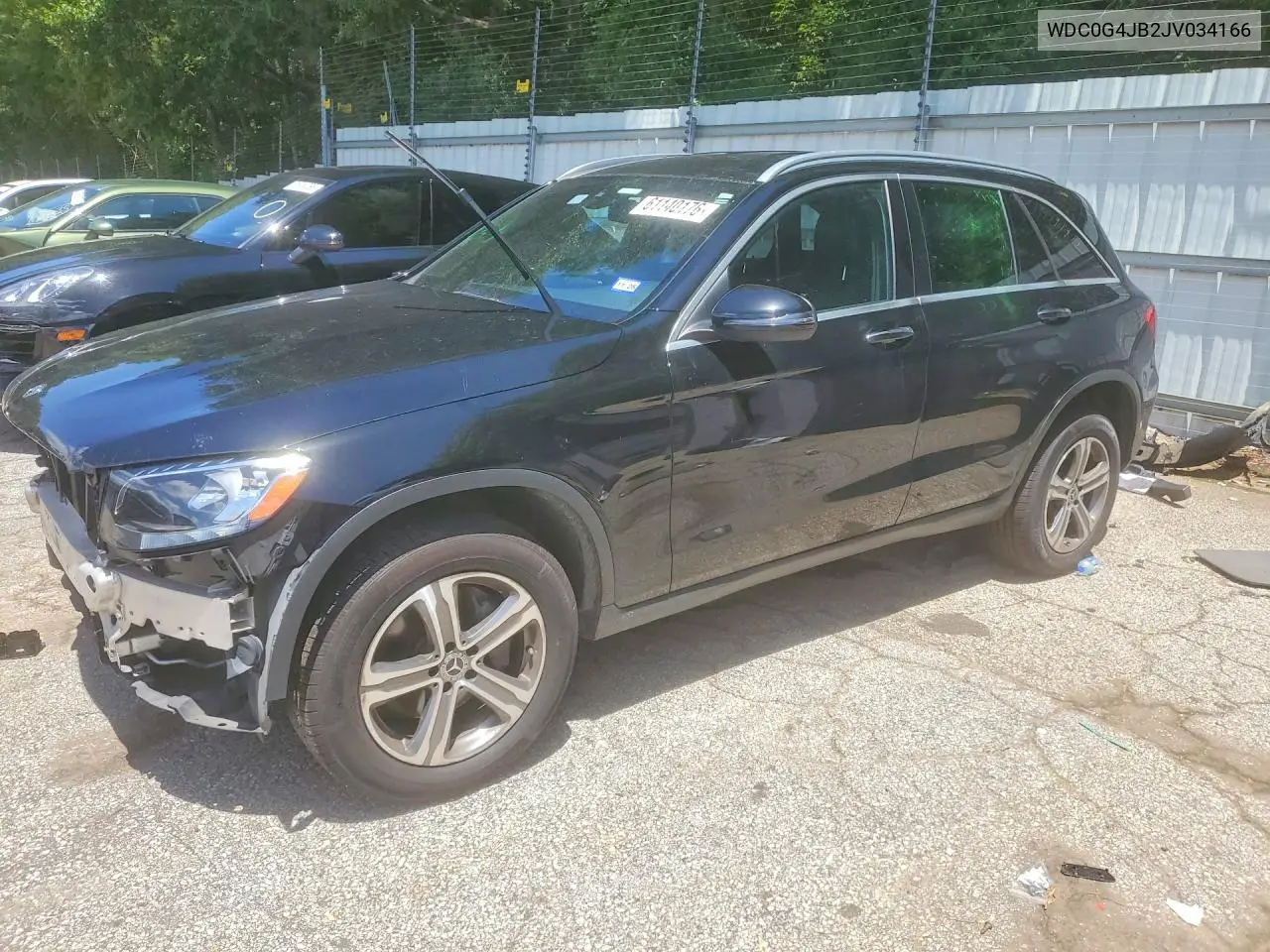 2018 Mercedes-Benz Glc 300 VIN: WDC0G4JB2JV034166 Lot: 61140176
