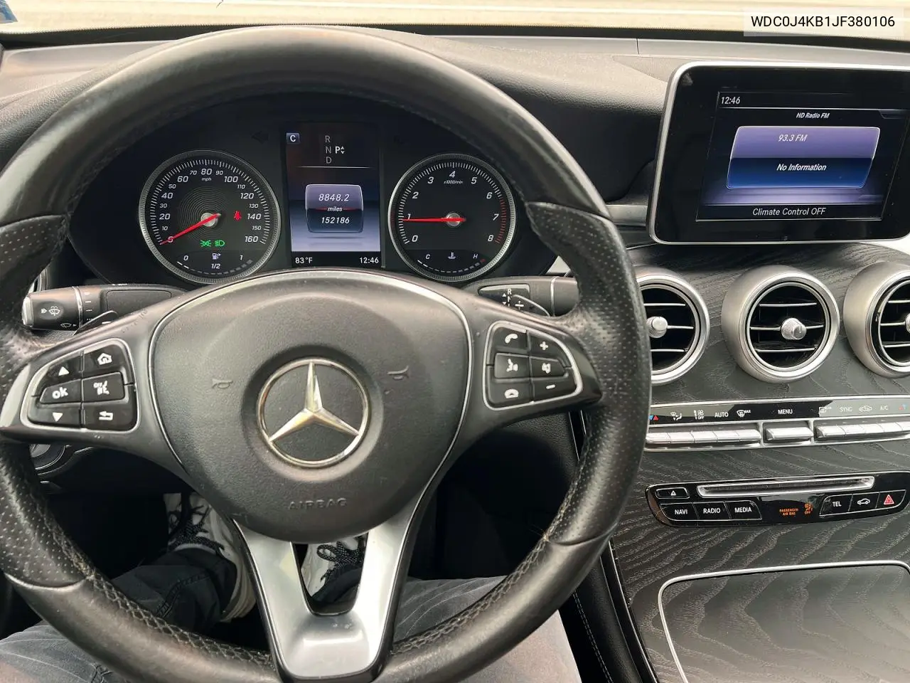 2018 Merz Glc Coupe VIN: WDC0J4KB1JF380106 Lot: 61611286
