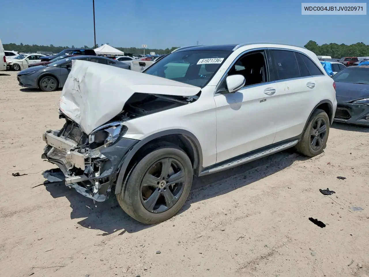 2018 Mercedes-Benz Glc 300 VIN: WDC0G4JB1JV020971 Lot: 61921736