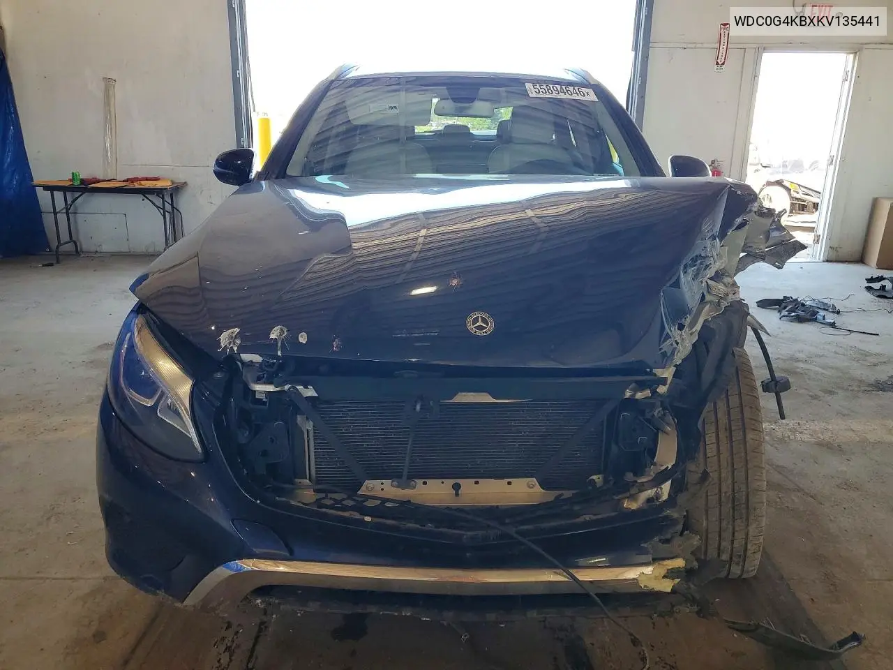 2019 Mercedes-Benz Glc 300 4Matic VIN: WDC0G4KBXKV135441 Lot: 55894646