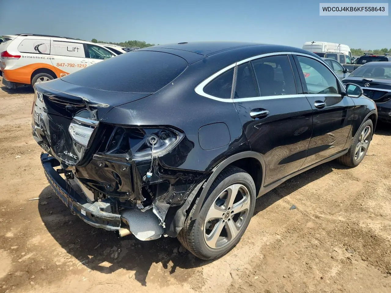 2019 Mercedes-Benz Glc Coupe 300 4Matic VIN: WDC0J4KB6KF558643 Lot: 57834096