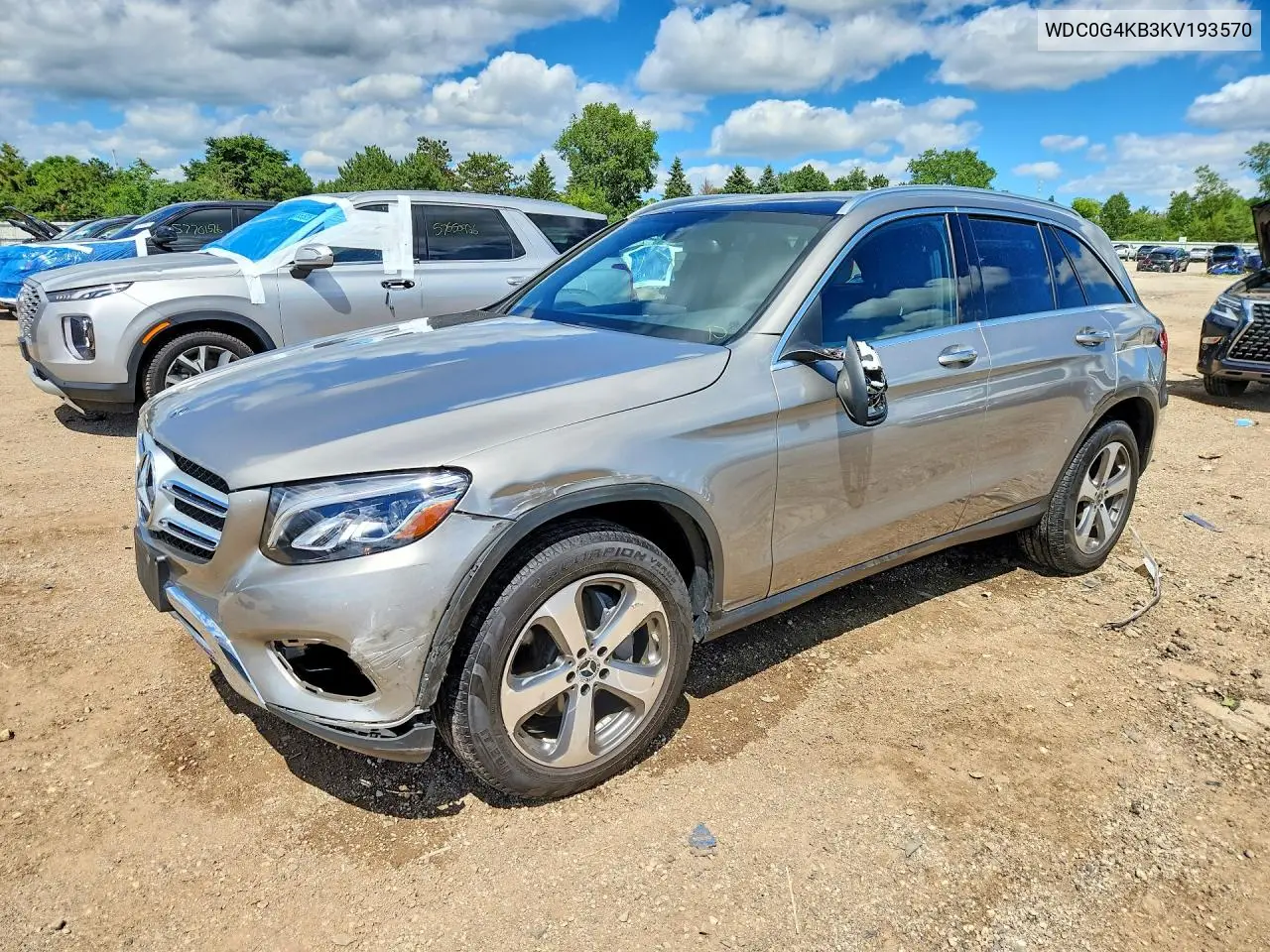 2019 Mercedes-Benz Glc 300 4Matic VIN: WDC0G4KB3KV193570 Lot: 57891276