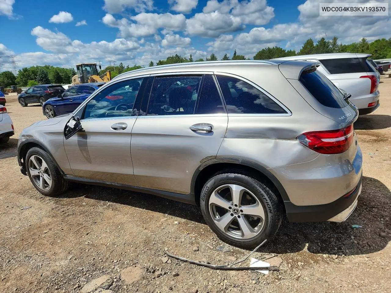 2019 Mercedes-Benz Glc 300 4Matic VIN: WDC0G4KB3KV193570 Lot: 57891276