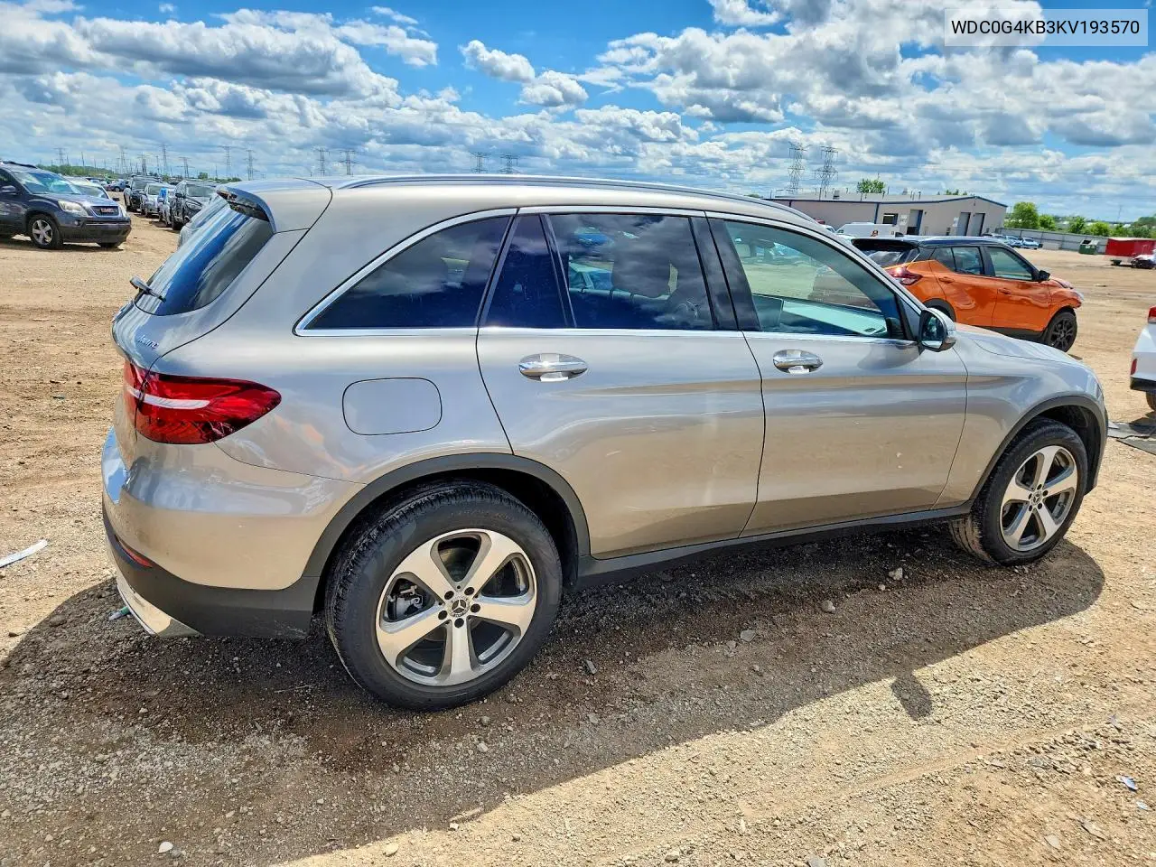 2019 Mercedes-Benz Glc 300 4Matic VIN: WDC0G4KB3KV193570 Lot: 57891276