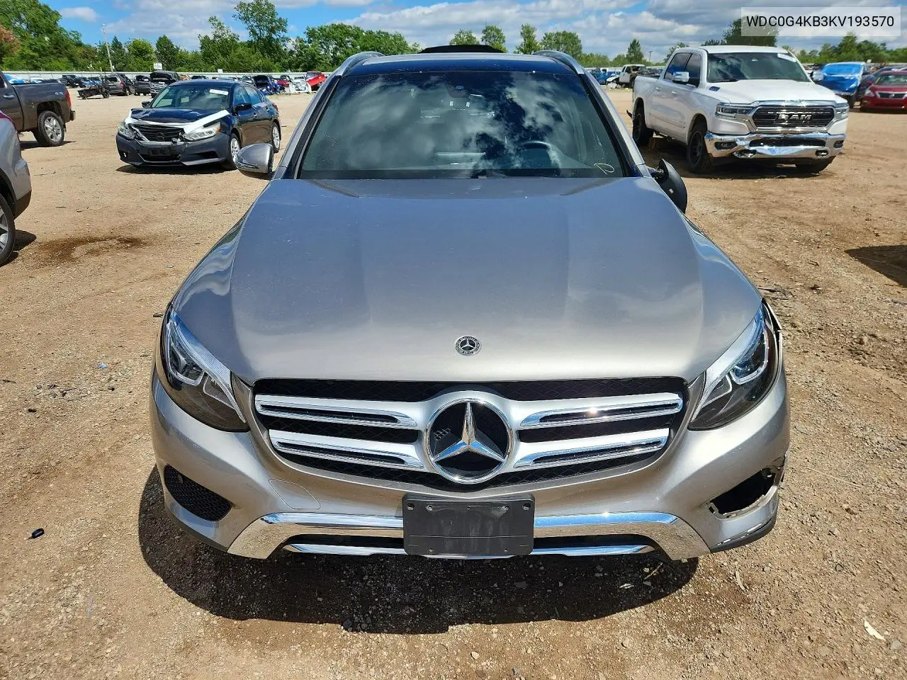 2019 Mercedes-Benz Glc 300 4Matic VIN: WDC0G4KB3KV193570 Lot: 57891276