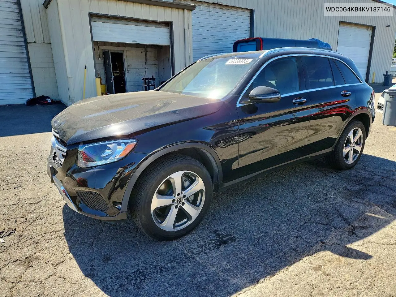 2019 Mercedes-Benz Glc 300 4Matic VIN: WDC0G4KB4KV187146 Lot: 59358336
