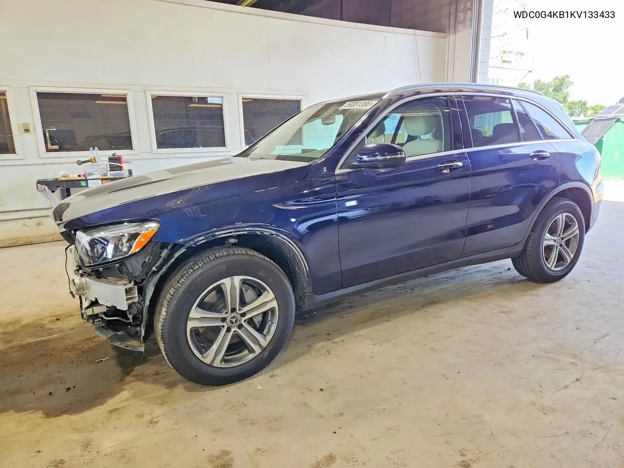 2019 Mercedes-Benz Glc 300 4Matic VIN: WDC0G4KB1KV133433 Lot: 59381386