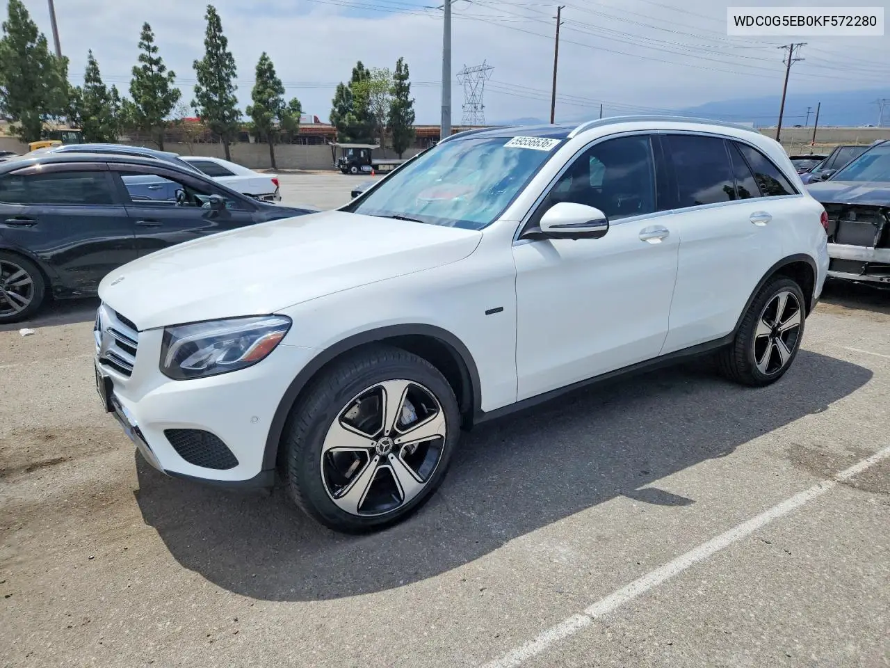 2019 Mercedes-Benz Glc 350E VIN: WDC0G5EB0KF572280 Lot: 59556636