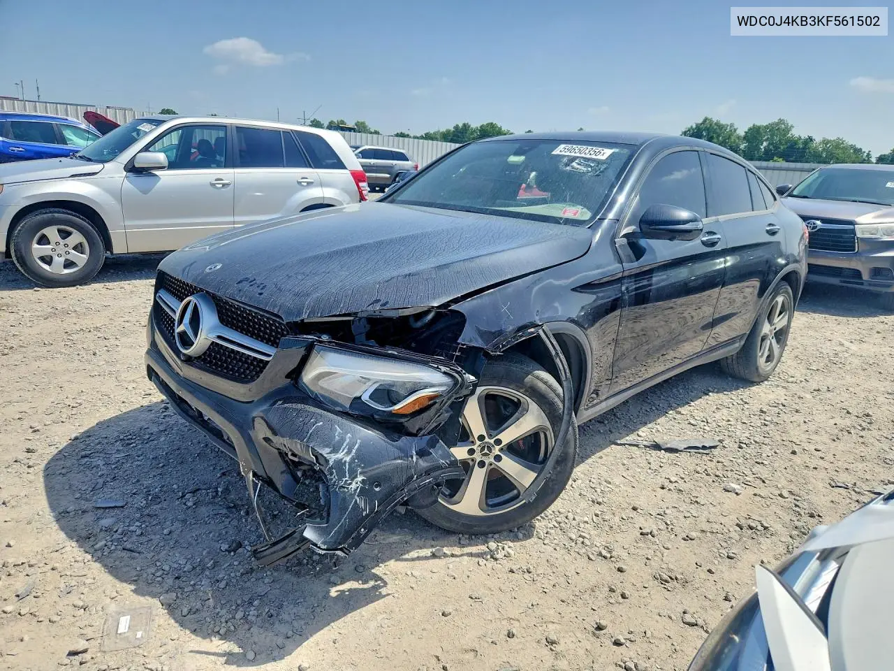 2019 Mercedes-Benz Glc Coupe 300 4Matic VIN: WDC0J4KB3KF561502 Lot: 59650356