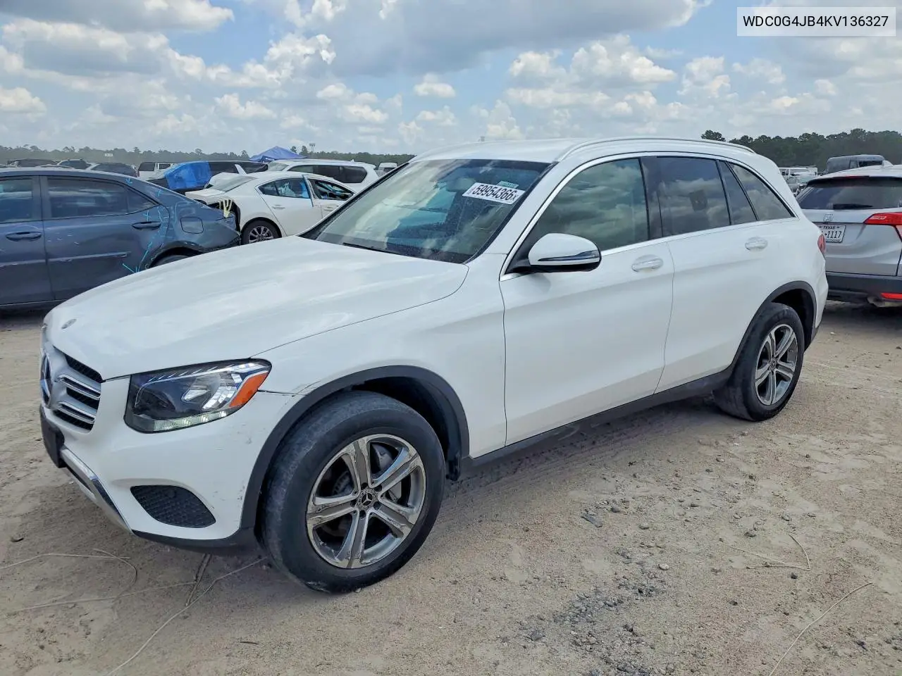 2019 Mercedes-Benz Glc 300 VIN: WDC0G4JB4KV136327 Lot: 59954366