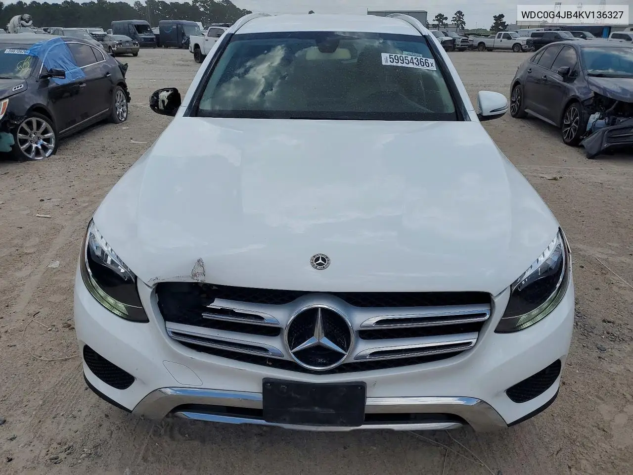 2019 Mercedes-Benz Glc 300 VIN: WDC0G4JB4KV136327 Lot: 59954366