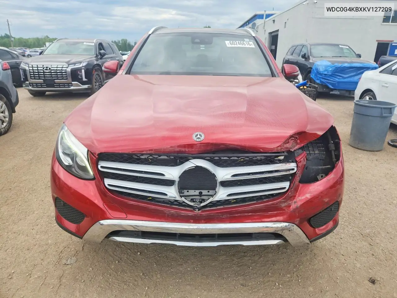 2019 Mercedes-Benz Glc 300 4Matic VIN: WDC0G4KBXKV127209 Lot: 60246616