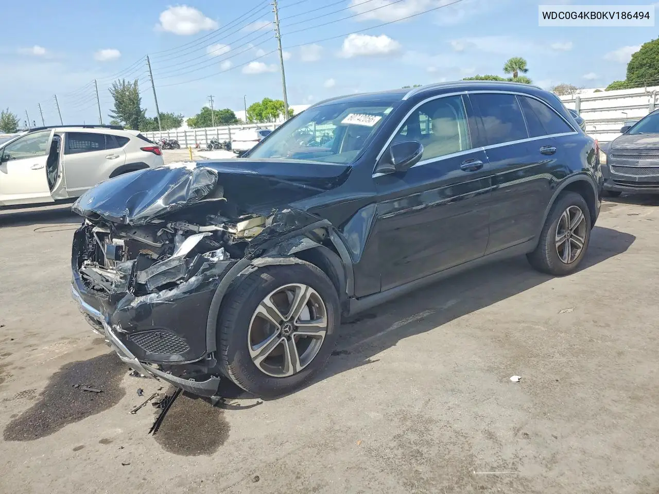 2019 Mercedes-Benz Glc 300 4Matic VIN: WDC0G4KB0KV186494 Lot: 60742056