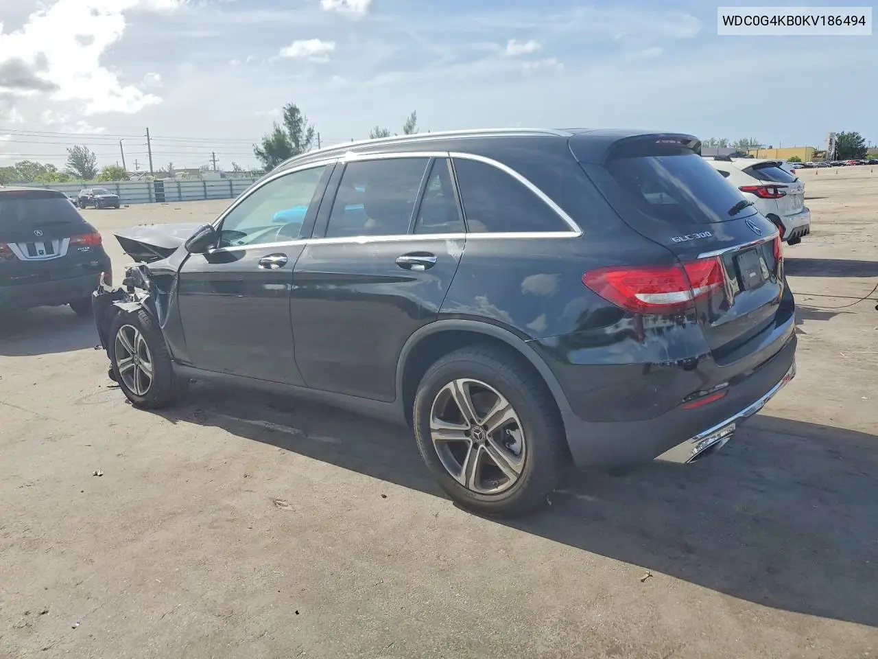 2019 Mercedes-Benz Glc 300 4Matic VIN: WDC0G4KB0KV186494 Lot: 60742056