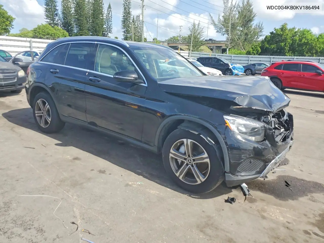 2019 Mercedes-Benz Glc 300 4Matic VIN: WDC0G4KB0KV186494 Lot: 60742056