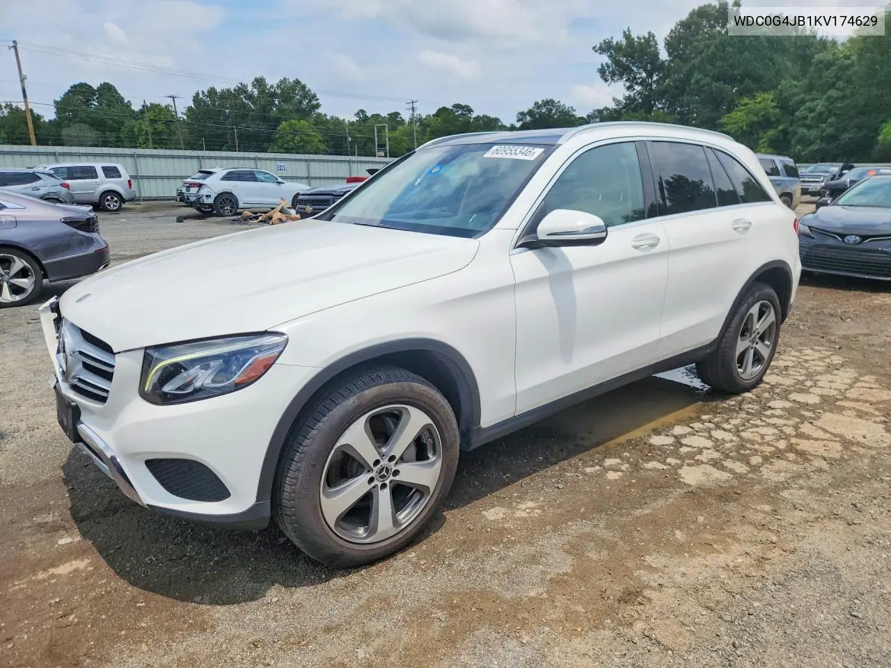 2019 Mercedes-Benz Glc 300 VIN: WDC0G4JB1KV174629 Lot: 60955346