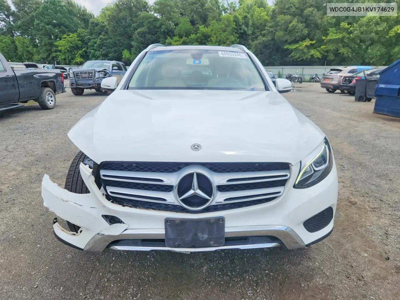 2019 Mercedes-Benz Glc 300 VIN: WDC0G4JB1KV174629 Lot: 60955346