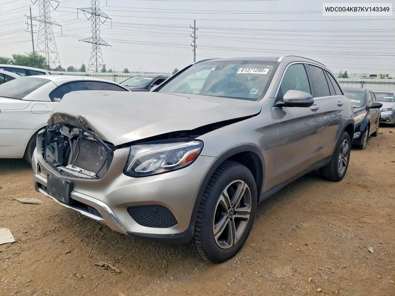 2019 Mercedes-Benz Glc 300 4Matic VIN: WDC0G4KB7KV143349 Lot: 61371286