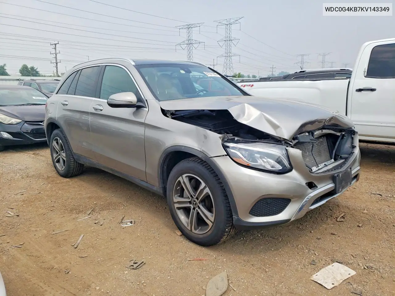 2019 Mercedes-Benz Glc 300 4Matic VIN: WDC0G4KB7KV143349 Lot: 61371286