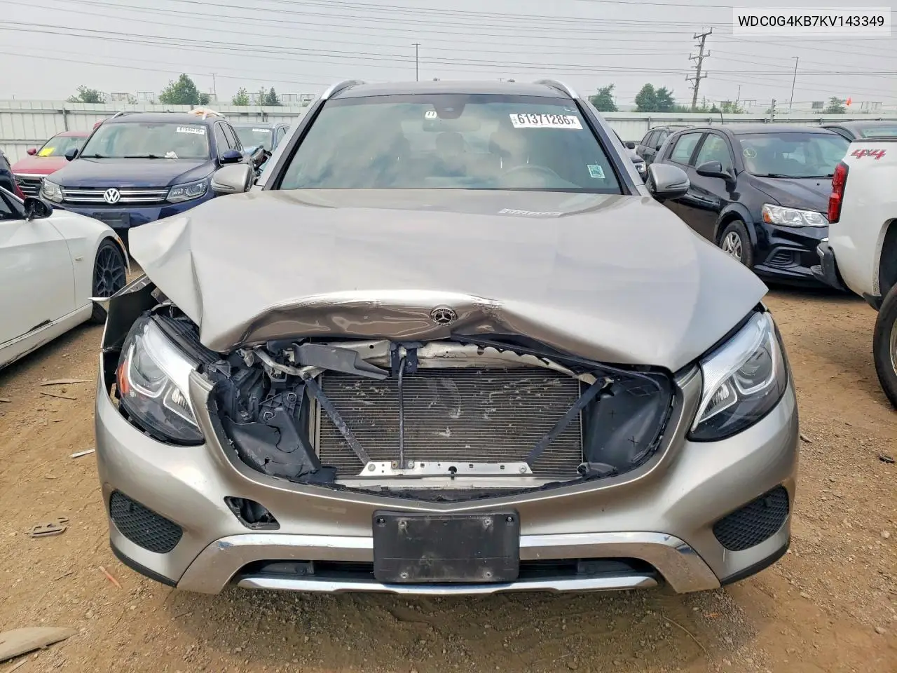 2019 Mercedes-Benz Glc 300 4Matic VIN: WDC0G4KB7KV143349 Lot: 61371286