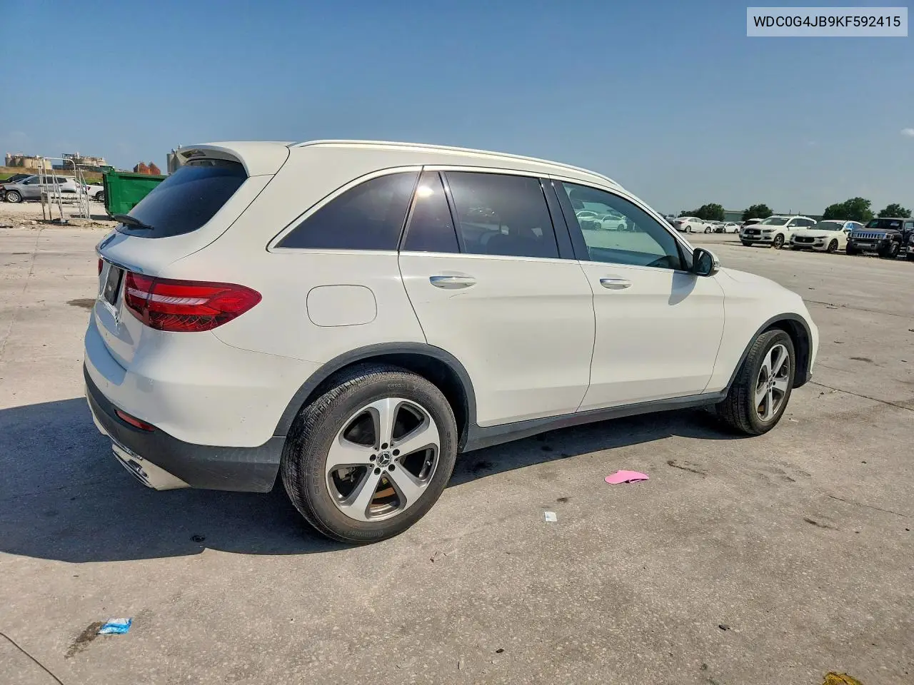 2019 Mercedes-Benz Glc 300 VIN: WDC0G4JB9KF592415 Lot: 61966226