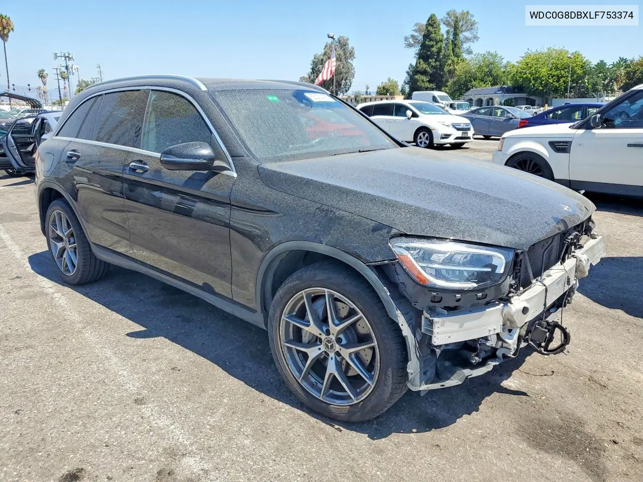 2020 Mercedes-Benz Glc 300 VIN: WDC0G8DBXLF753374 Lot: 55021406