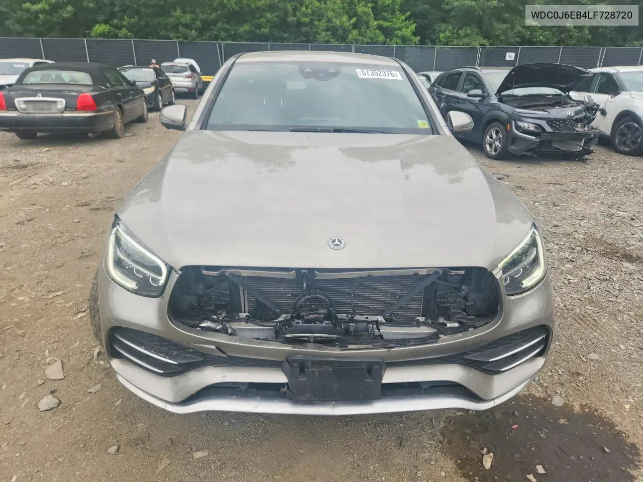 2020 Mercedes-Benz Glc Coupe 43 4Matic Amg VIN: WDC0J6EB4LF728720 Lot: 57352376