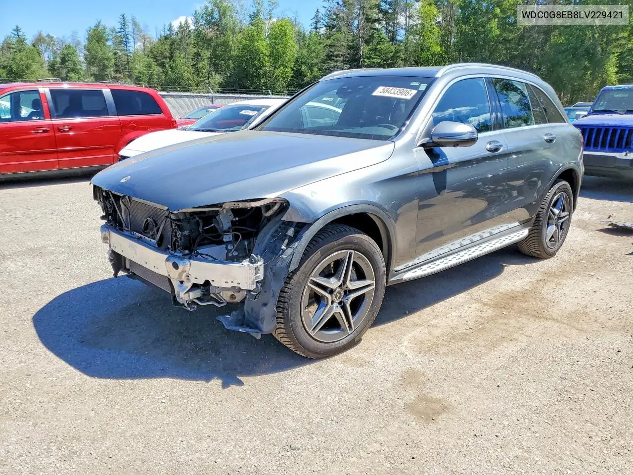 2020 Mercedes-Benz Glc 300 4Matic VIN: WDC0G8EB8LV229421 Lot: 58433906