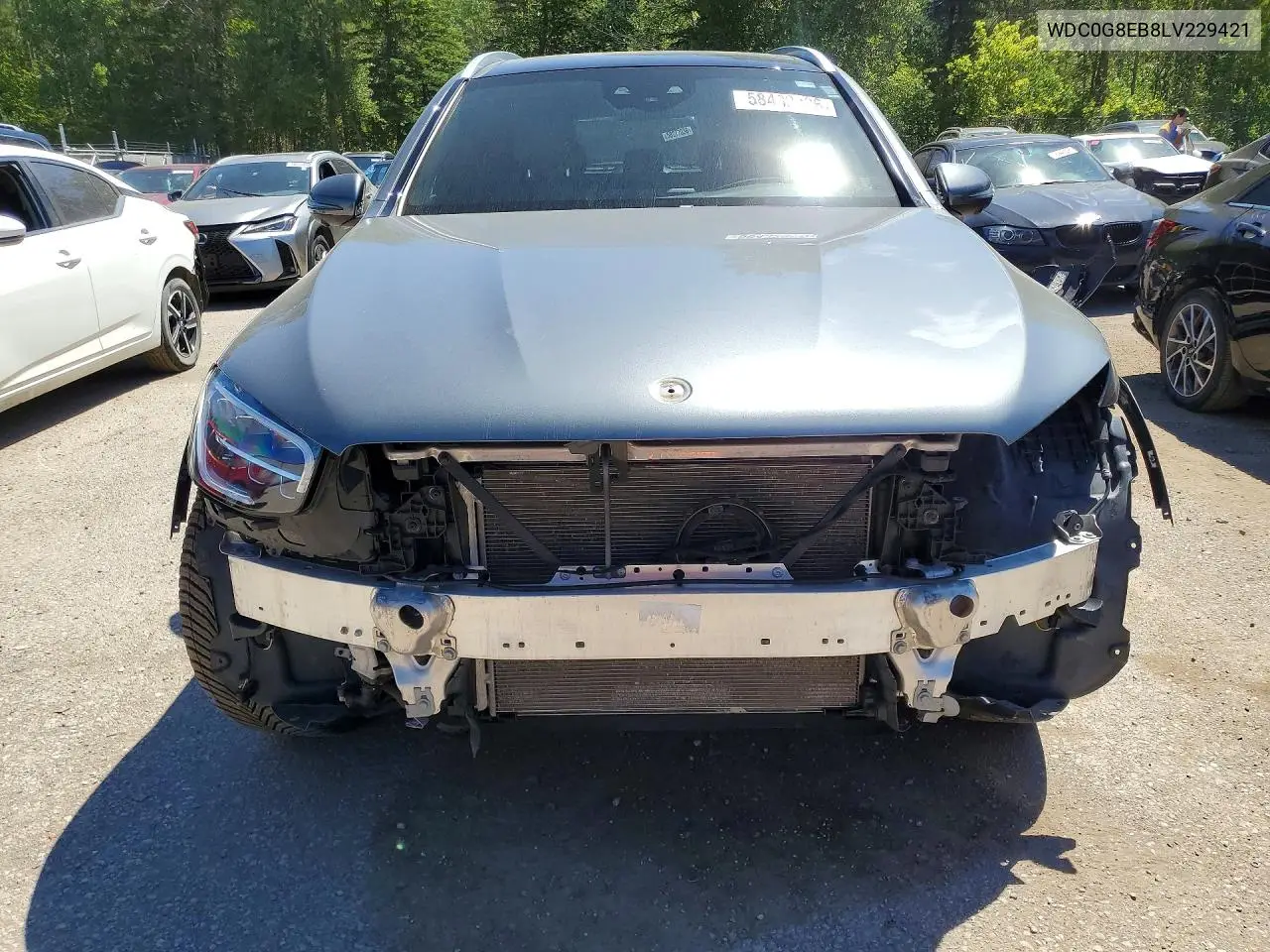 2020 Mercedes-Benz Glc 300 4Matic VIN: WDC0G8EB8LV229421 Lot: 58433906