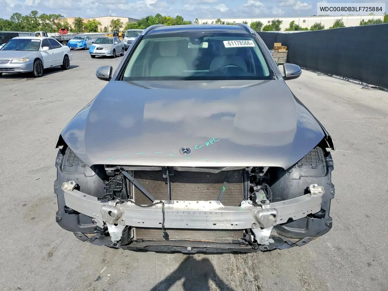2020 Mercedes-Benz Glc 300 VIN: WDC0G8DB3LF725884 Lot: 61178566