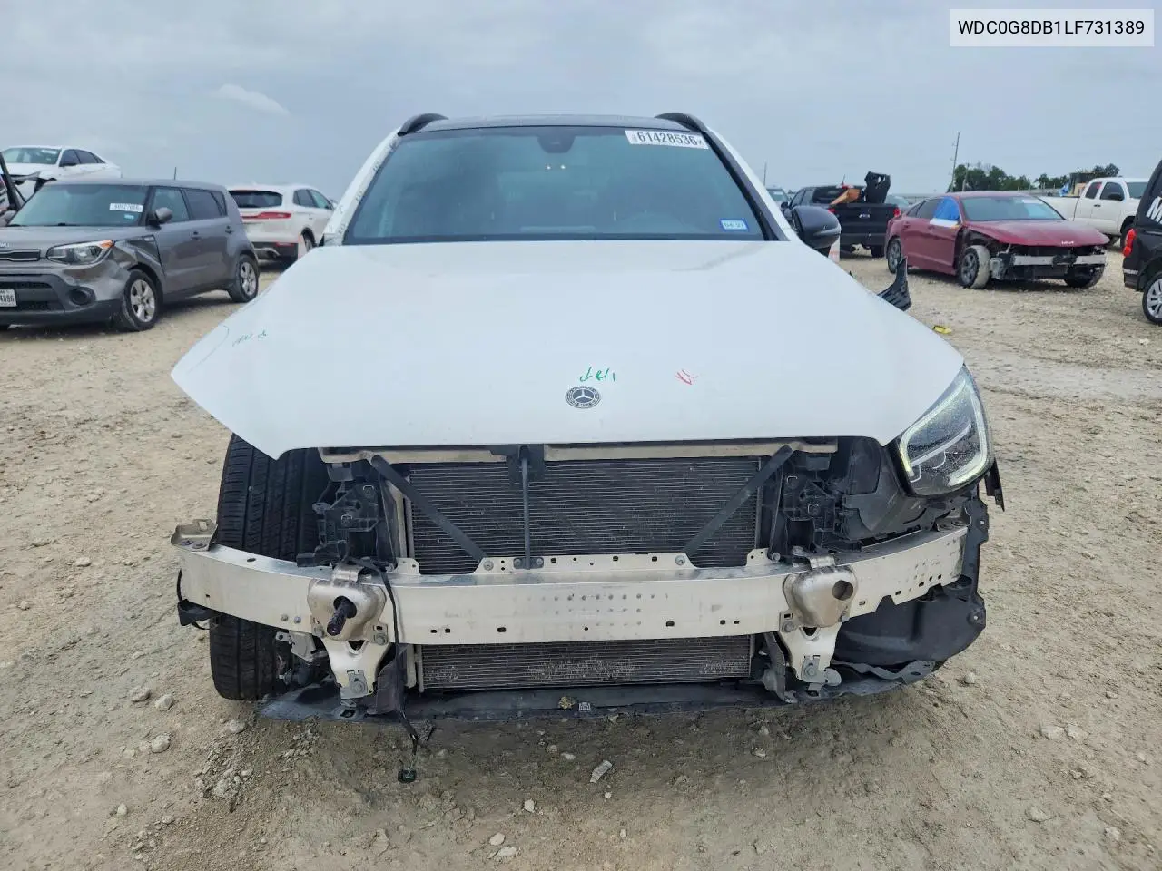 2020 Mercedes-Benz Glc 300 VIN: WDC0G8DB1LF731389 Lot: 61428536
