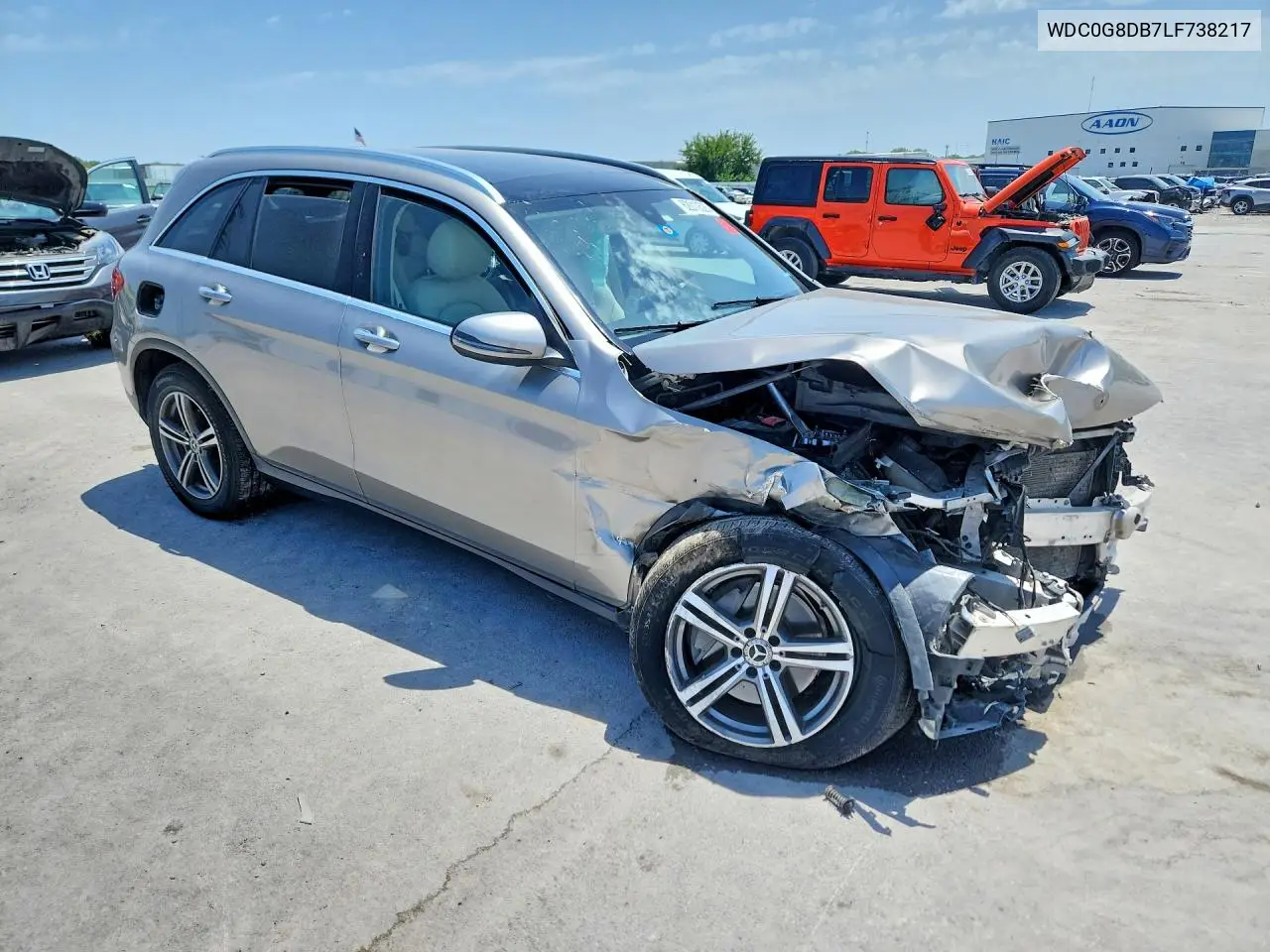 2020 Mercedes-Benz Glc 300 VIN: WDC0G8DB7LF738217 Lot: 62010526