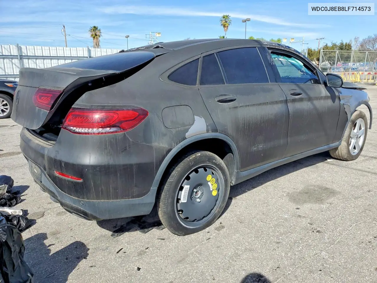 2020 Mercedes-Benz Glc Coupe 300 4Matic VIN: WDC0J8EB8LF714573 Lot: 78298695