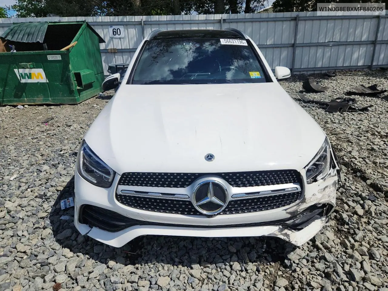 2021 Mercedes-Benz Glc 300 4Matic VIN: W1N0G8EBXMF880205 Lot: 56631196