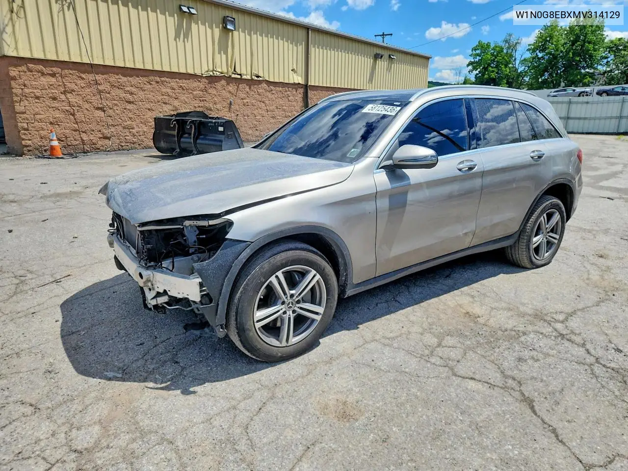 2021 Mercedes-Benz Glc 300 4Matic VIN: W1N0G8EBXMV314129 Lot: 58125436