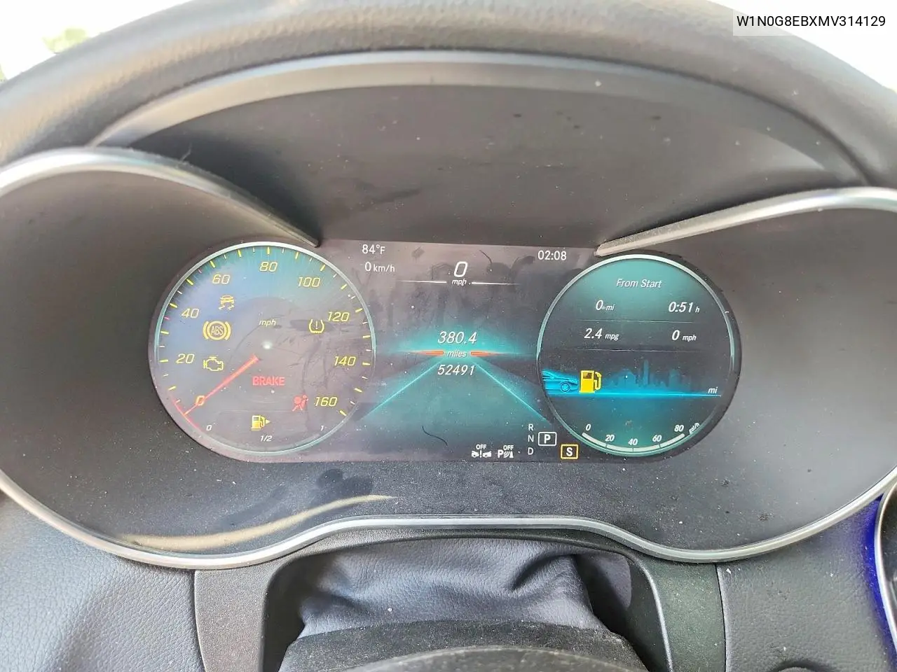 2021 Mercedes-Benz Glc 300 4Matic VIN: W1N0G8EBXMV314129 Lot: 58125436