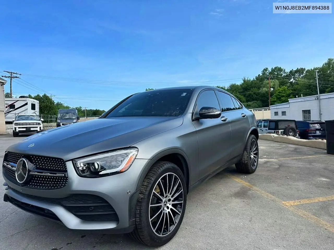 2021 Mercedes-Benz Glc Coupe 300 4Matic VIN: W1N0J8EB2MF894388 Lot: 58179236