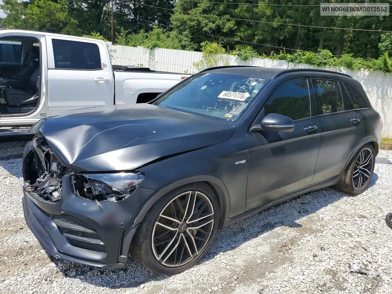 2021 Mercedes-Benz Glc 43 4Matic Amg VIN: W1N0G6EB0MG012552 Lot: 60571776