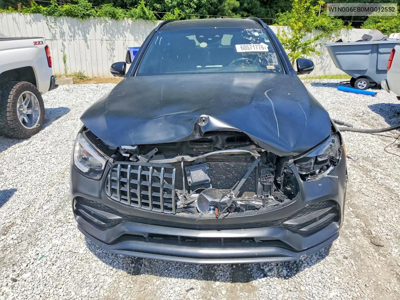 2021 Mercedes-Benz Glc 43 4Matic Amg VIN: W1N0G6EB0MG012552 Lot: 60571776