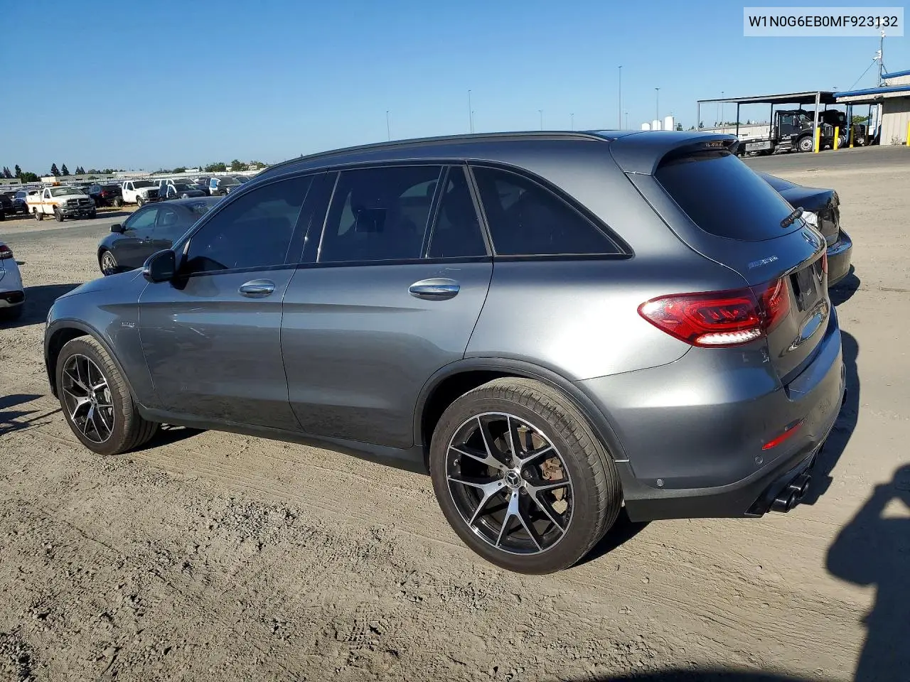 2021 Mercedes-Benz Glc 43 4Matic Amg VIN: W1N0G6EB0MF923132 Lot: 60600776