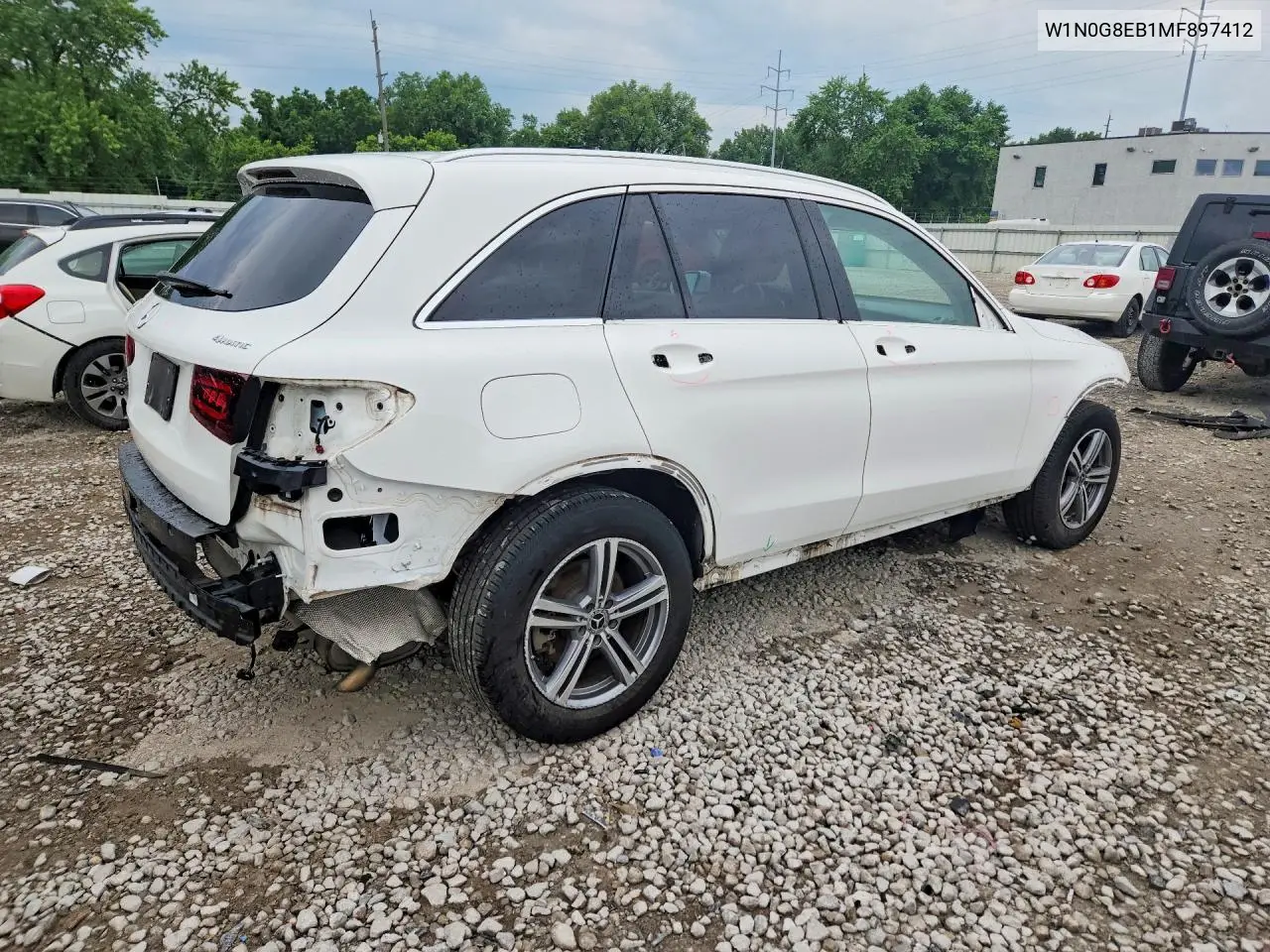 2021 Mercedes-Benz Glc 300 4Matic VIN: W1N0G8EB1MF897412 Lot: 60608506
