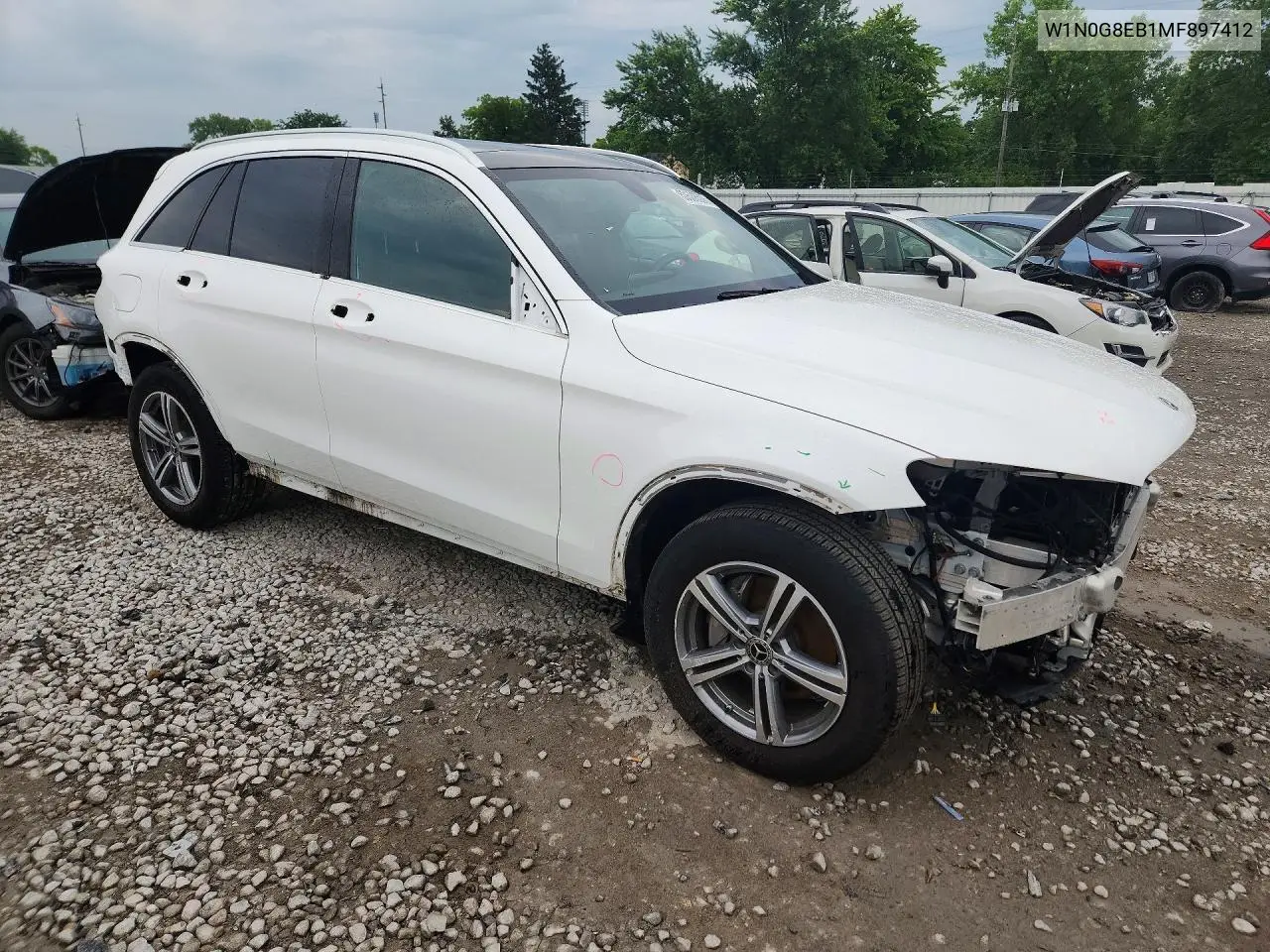 2021 Mercedes-Benz Glc 300 4Matic VIN: W1N0G8EB1MF897412 Lot: 60608506