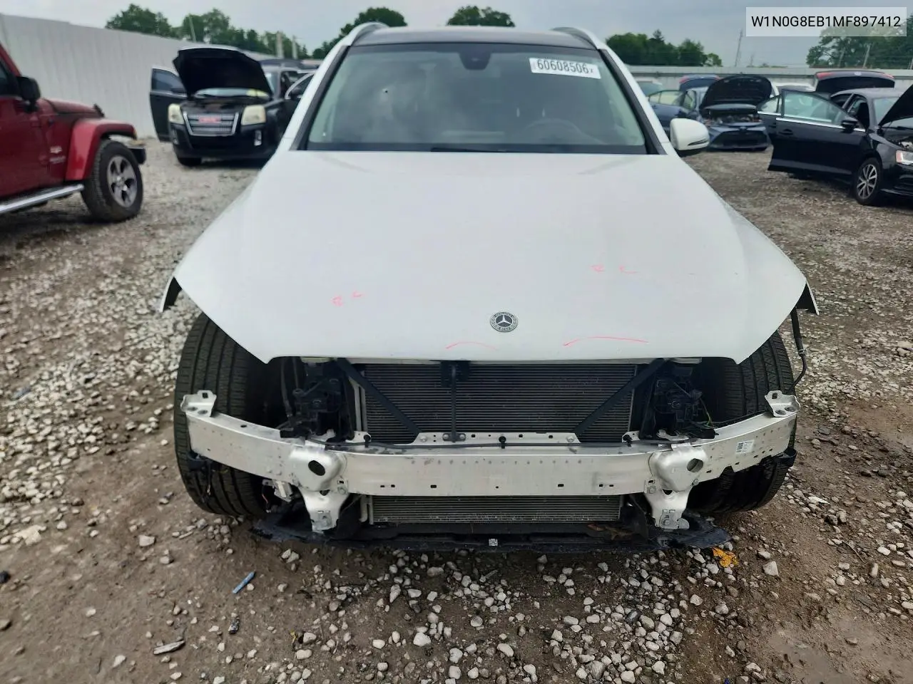 2021 Mercedes-Benz Glc 300 4Matic VIN: W1N0G8EB1MF897412 Lot: 60608506
