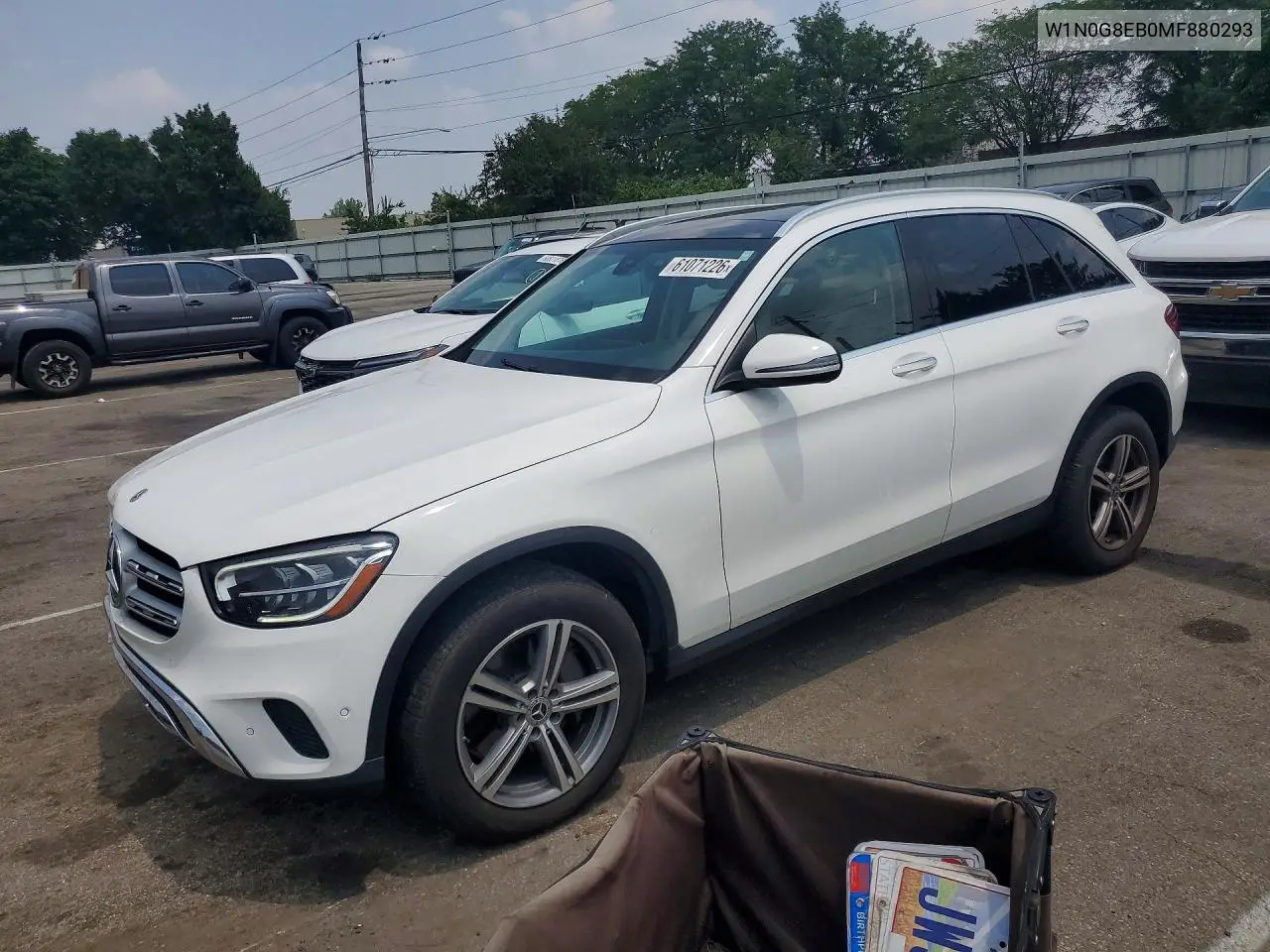 2021 Mercedes-Benz Glc 300 4Matic VIN: W1N0G8EB0MF880293 Lot: 61071226