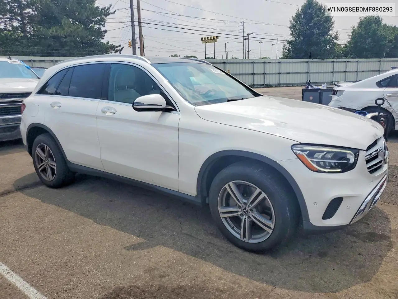 2021 Mercedes-Benz Glc 300 4Matic VIN: W1N0G8EB0MF880293 Lot: 61071226