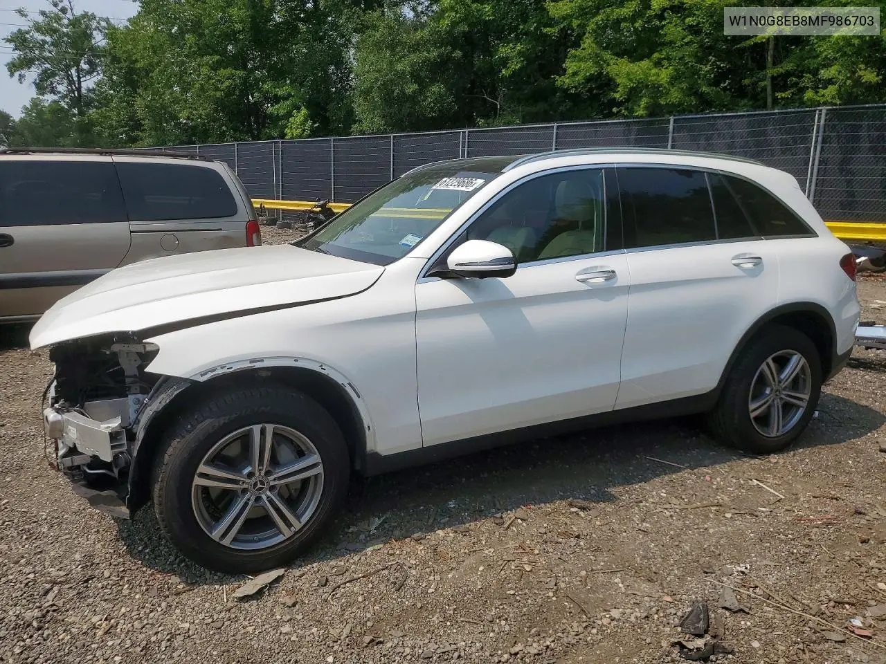 2021 Mercedes-Benz Glc 300 4Matic VIN: W1N0G8EB8MF986703 Lot: 61229686