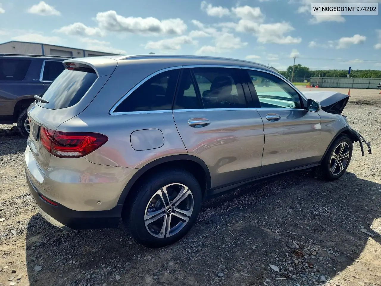 2021 Mercedes-Benz Glc 300 VIN: W1N0G8DB1MF974202 Lot: 61294776