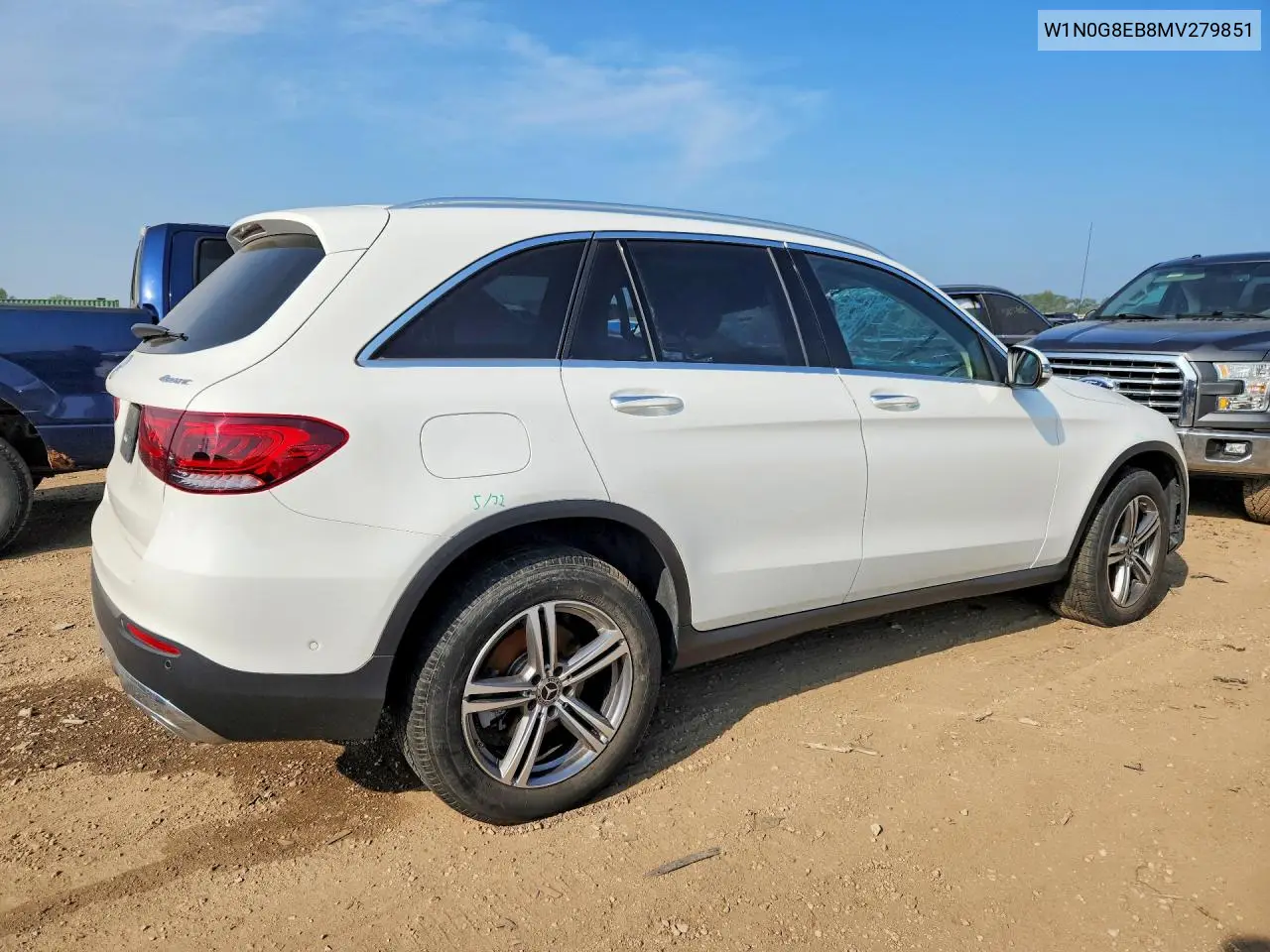 2021 Mercedes-Benz Glc 300 4Matic VIN: W1N0G8EB8MV279851 Lot: 61298216