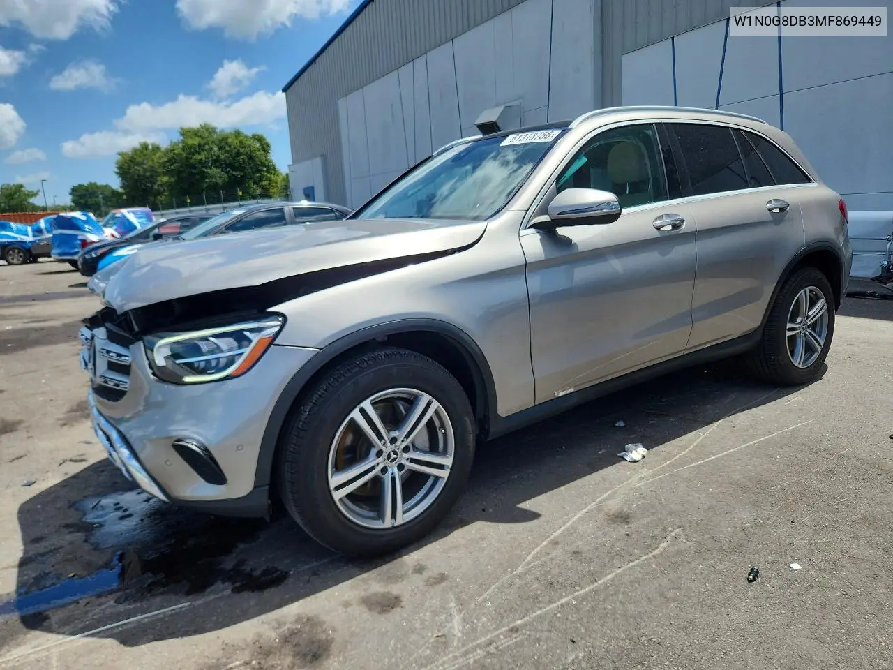2021 Mercedes-Benz Glc 300 VIN: W1N0G8DB3MF869449 Lot: 61313756