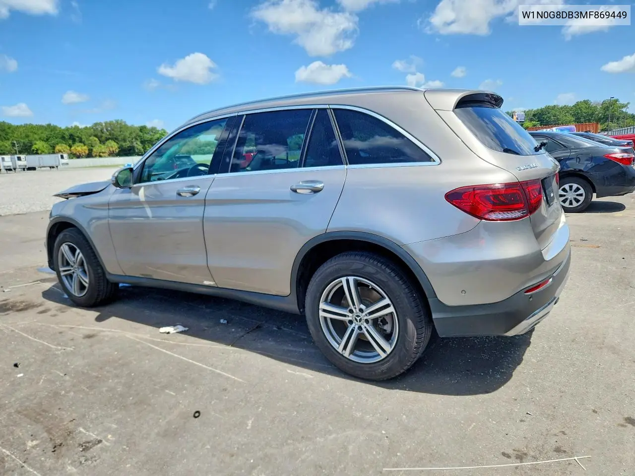 2021 Mercedes-Benz Glc 300 VIN: W1N0G8DB3MF869449 Lot: 61313756